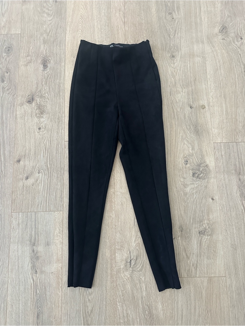 Zara Black High-Waist Skinny Trousers
